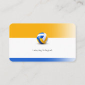 Volleyball-Trainer | Übungsstunden Visitenkarte (Rückseite)