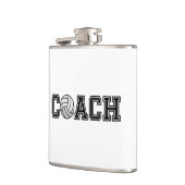 Volleyball-Trainer-Vinyl eingewickelte Flasche Flachmann (Links)