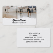 Volleyball-Trainer Visitenkarte (Vorne/Hinten)