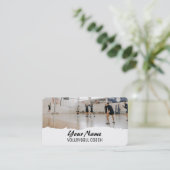 Volleyball-Trainer Visitenkarte (Stehend Vorderseite)