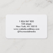 Volleyball-Trainer Visitenkarte (Rückseite)