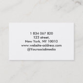 Volleyball-Trainer Visitenkarte (Rückseite)