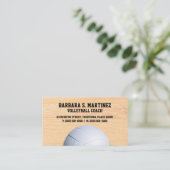 Volleyball-Trainer Visitenkarte (Stehend Vorderseite)