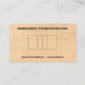 Volleyball-Trainer Visitenkarte (Rückseite)