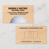 Volleyball-Trainer Visitenkarte (Vorne/Hinten)