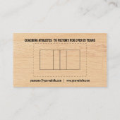 Volleyball-Trainer Visitenkarte (Rückseite)