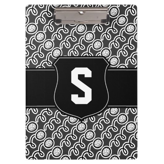 Volleyball-Trainer-Zwischenablage | Personalisiert Klemmbrett (Vorderseite)