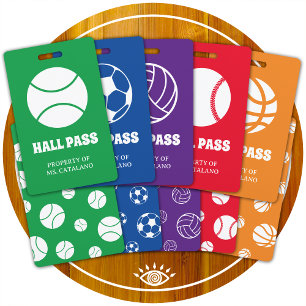 Volleyball-Trainersaal Schulfarben Pass Ausweis