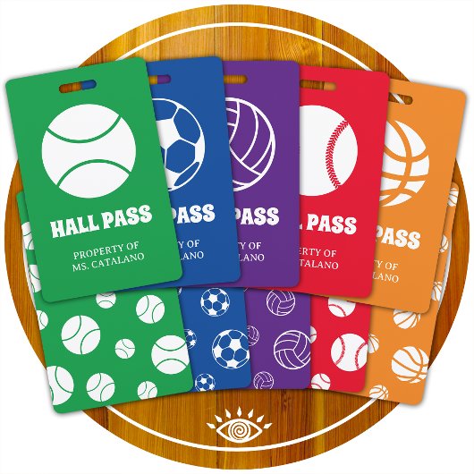 Volleyball-Trainersaal Schulfarben Pass Ausweis