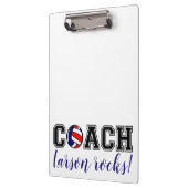 Volleyball-Trainerteam dankt der Gunst Klemmbrett (Links)