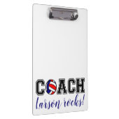 Volleyball-Trainerteam dankt der Gunst Klemmbrett (Rechts)