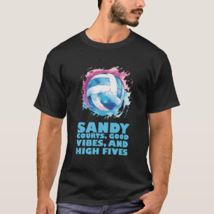 Volleyball-Trainertrainer Spiel Beach Volleyball T-Shirt