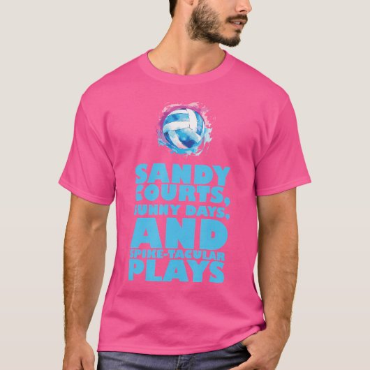 Volleyball-Trainertrainer Spiel Beach Volleyball T-Shirt (Vorderseite)