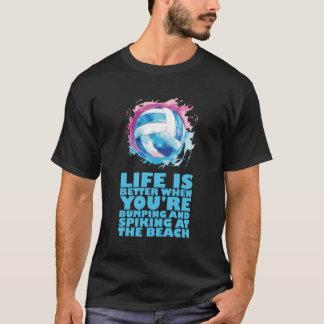 Volleyball-Trainertrainer Spiel Beach Volleyball T-Shirt