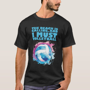 Volleyball-Trainertrainer Spiel Beach Volleyball T-Shirt