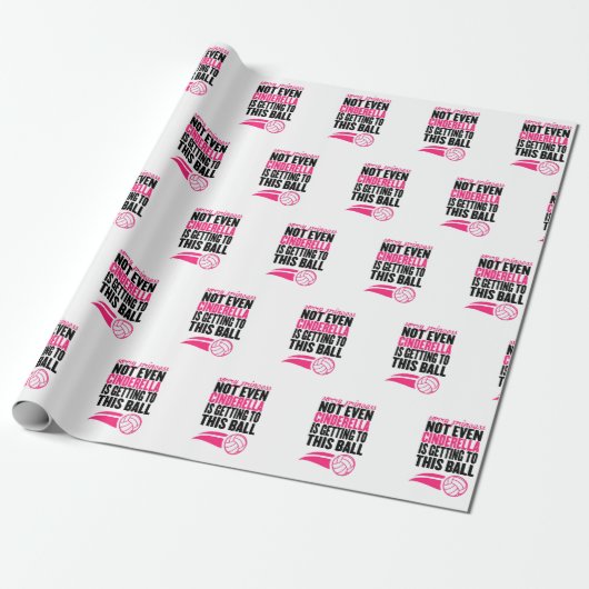 Volleyball: Traurige Prinzessin Ball Geschenkpapier (Ungerollt)