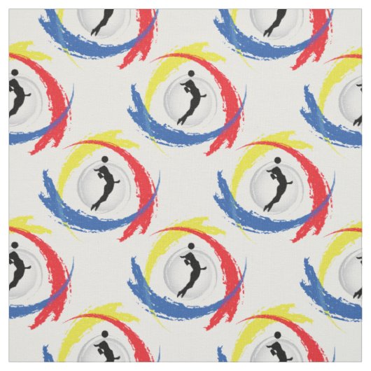 Volleyball-Tricolor Sport-Emblem (weibliche Stoff (Muster)