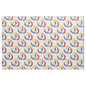 Volleyball-Tricolor Sport-Emblem (weibliche Stoff (Fat Quarter (45,7 x 55,9 cm))