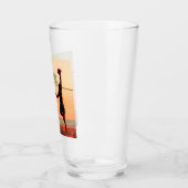 Volleyball trifft mich im Netz Glas (Links)