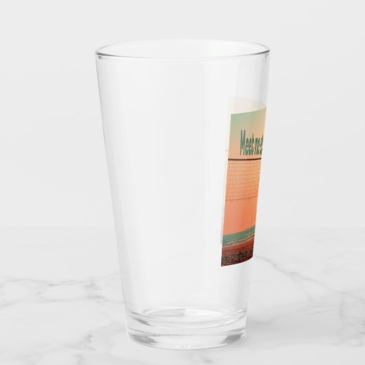 Volleyball trifft mich im Netz Glas (Rechts)