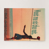 Volleyball trifft mich im Netz Puzzle (Horizontal)