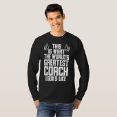 Volleyball Tshirt Weltbest Coach Bester Coach (Vorne ganz)