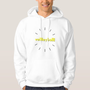 Volleyball Typografie Design Hoodie