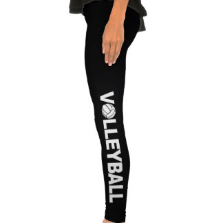 Volleyball-Typografie-Sportkleidung Legging
