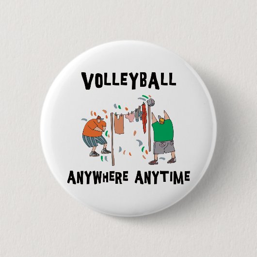 Volleyball überall jederzeit button (Vorderseite)