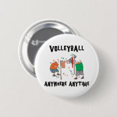 Volleyball überall jederzeit button (Vorne & Hinten)
