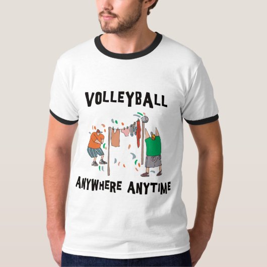 Volleyball-überall jederzeit T - Shirt (Vorderseite)