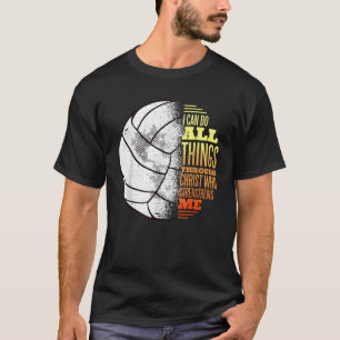 Volleyball und Jesus T-Shirt