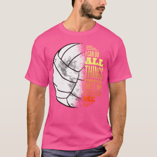Volleyball und Jesus T-Shirt