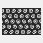 Volleyball und Schneeflocken Rote und Schwarze Wei Geschenkpapier Set (Vorderseite 3)