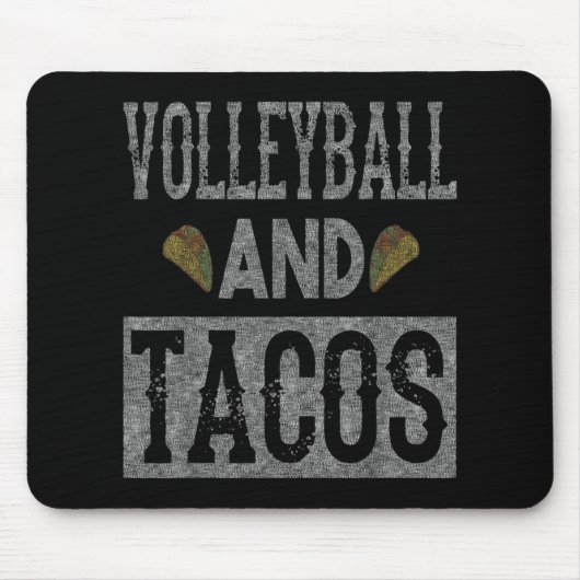 Volleyball und Tacos Fun Taco gestört Mousepad (Vorne)