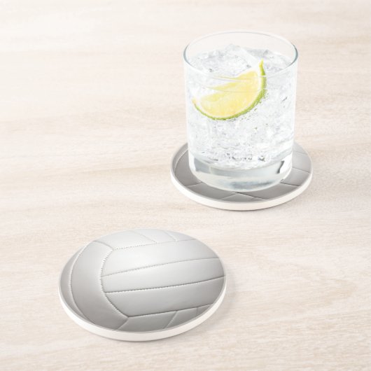 Volleyball-Untersetzer Sandstein Untersetzer (Seite)