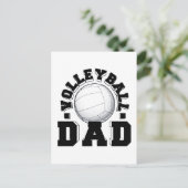 Volleyball Vater Alte Schule Geschenke Ideen Postkarte (Stehend Vorderseite)