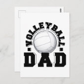Volleyball Vater Alte Schule Geschenke Ideen Postkarte (Vorne/Hinten)