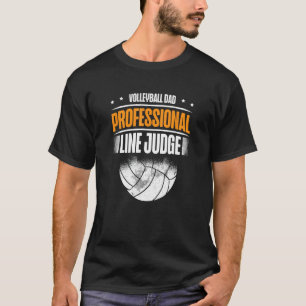 Volleyball Vater Beruflich Line Richter Funny Voll T-Shirt