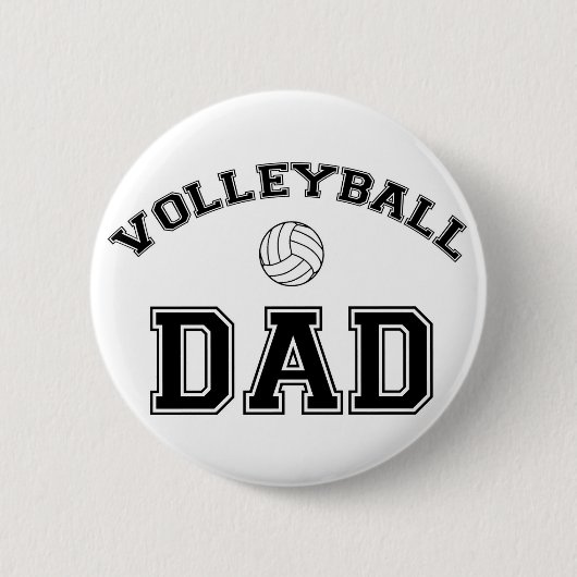 Volleyball-Vater Button (Vorderseite)