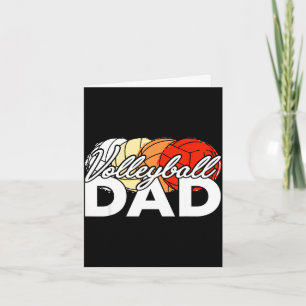 Volleyball-Vater Daddy cool Vatertag Männer Retro Karte