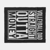 Volleyball Vater Direkt Ausflug Geld ich Spaß Fleecedecke (Vorderseite (Horizontal))