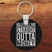 Volleyball Vater Direkt Ausflug Geld ich Spaß Schlüsselanhänger (Vorderseite)