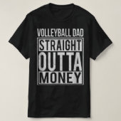 Volleyball Vater Direkt Ausflug Geld ich Spaß T-Shirt (Design vorne)