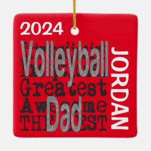 Volleyball Vater Extraordinaire CUSTOM Keramikornament