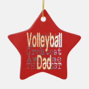 Volleyball Vater Extraordinaire Keramik Ornament