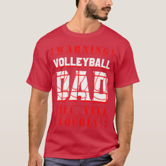 Volleyball Vater Fan Player Daddy Team Sport Fathe T-Shirt