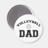 Volleyball-Vater Magnet (Vorderseite/Rückseite)