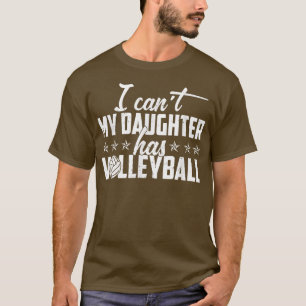 Volleyball Vater Männer, die ich meine Tochter nic T-Shirt