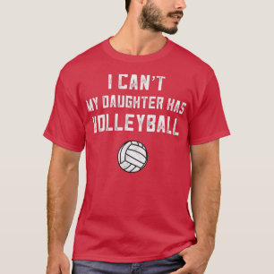 Volleyball Vater Männer, die ich meine Tochter nic T-Shirt